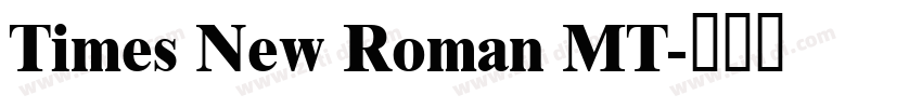 Times New Roman MT字体转换